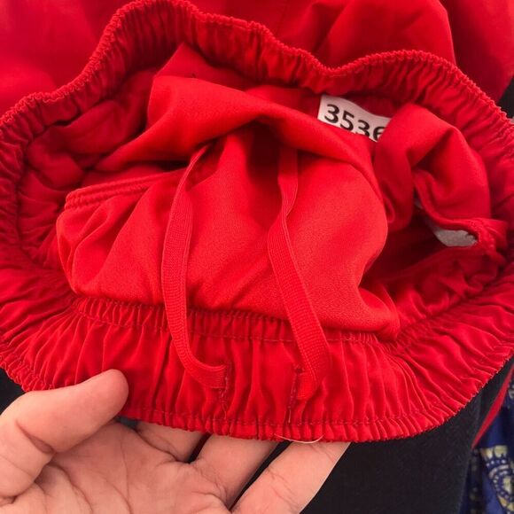 Nike Dri Fit Red Athletic Shorts Small Womens Pull On Drawstring Running UGA - Picture 7 of 7